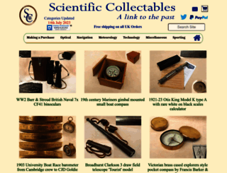 scientificcollectables.com screenshot