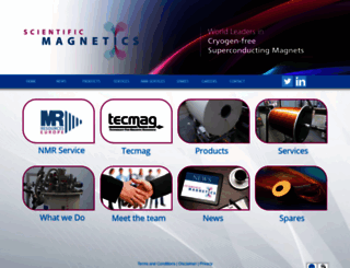 scientificmagnetics.co.uk screenshot