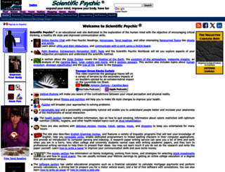 scientificpsychic.com screenshot