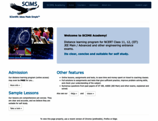 scimsacademy.com screenshot