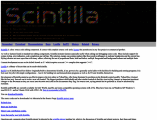 scintilla.org screenshot