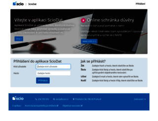 sciodat.scio.cz screenshot