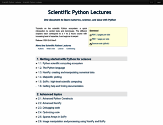 scipy-lectures.org screenshot