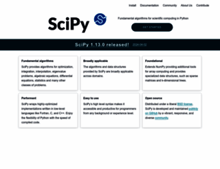 scipy.org screenshot