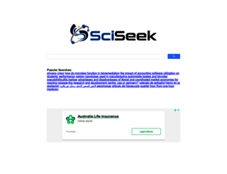 sciseek.com screenshot