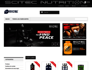 scitec-nutrition.es screenshot