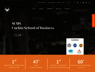 scms.edu.in screenshot