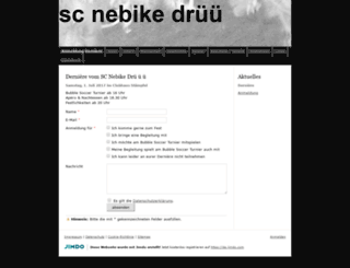 scnebike3.jimdo.com screenshot