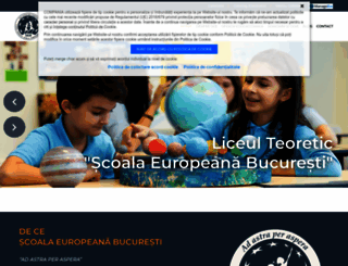 scoalaeuropeana.ro screenshot
