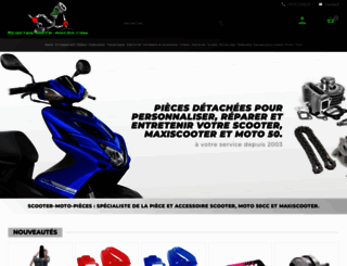 scooter-moto-pieces.com screenshot