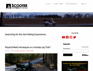 scooterinthesticks.com screenshot