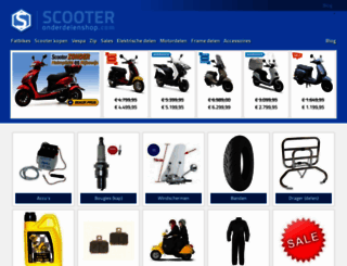 scooteronderdelenshop.com screenshot