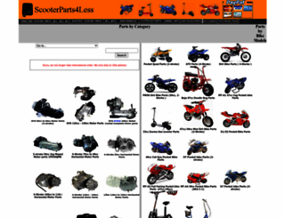 scooterparts4less.com screenshot