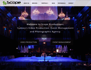 scopeproductions.com.au screenshot
