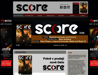 score.cz screenshot