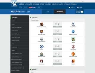 scorecenter.bfmtv.com screenshot