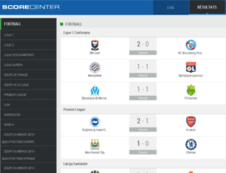 scorecenter.rmcsport.fr screenshot