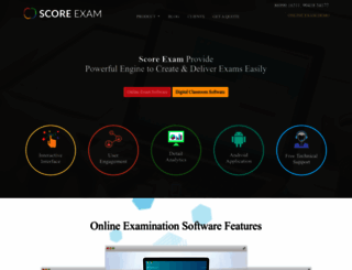 scoreexam.co.in screenshot