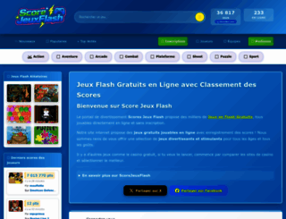 scorejeuxflash.fr screenshot