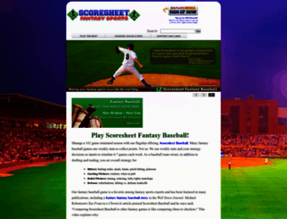 scoresheet.com screenshot