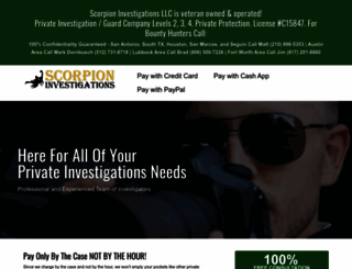 scorpioninvestigations.com screenshot