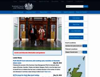 scotcourts.gov.uk screenshot