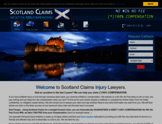 scotlandclaims.co.uk screenshot