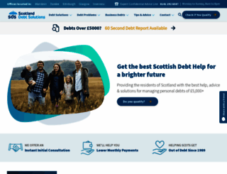 scotlanddebt.co.uk screenshot