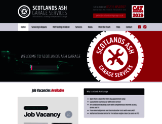 scotlandsashgarage.co.uk screenshot