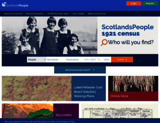 scotlandspeople.gov.uk screenshot