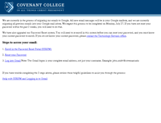 scotsmail.covenant.edu screenshot