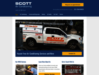scottairconditioning.com screenshot