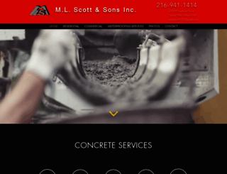 scottconcrete.com screenshot