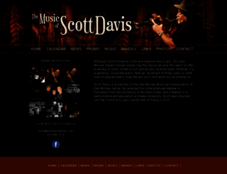 scottdavismusic.com screenshot
