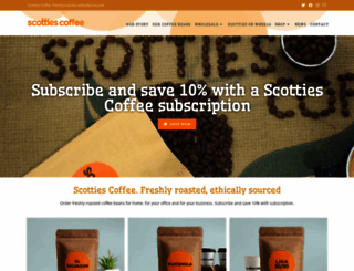 scottiescoffee.co.uk screenshot