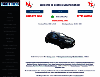 scottiesdrivingschool.co.uk screenshot