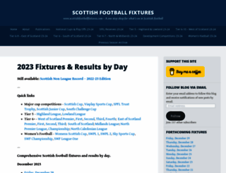 scottishfootballfixtures.wordpress.com screenshot