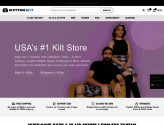 scottishkiltshop.com screenshot