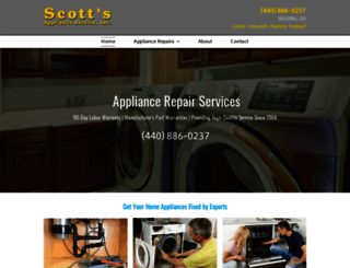 scottsapplianceserviceinc.com screenshot