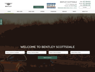 scottsdalebentley.com screenshot