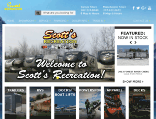 scottsrecreation.com screenshot