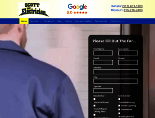 scotttheelectrician.com screenshot