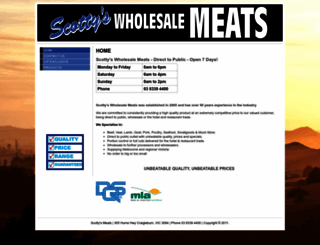 scottysmeats.com screenshot