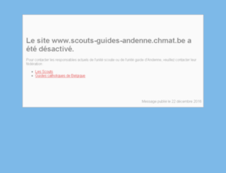 scouts-guides-andenne.chmat.be screenshot