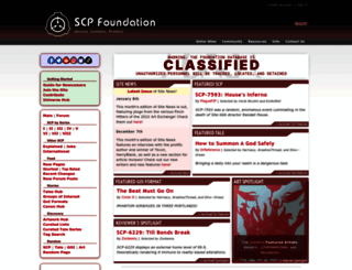 scp-wiki.com screenshot