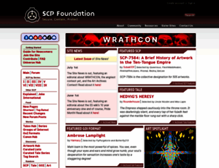 scp-wiki.wikidot.com screenshot