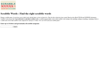 scrabble-words.net screenshot