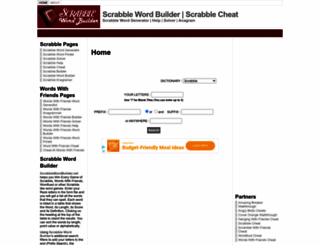 scrabblewordbuilder.net screenshot