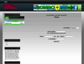 scrabblewordmaker.com screenshot