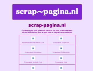 scrap-pagina.nl screenshot